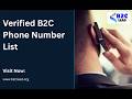 Verified B2C Phone Number List | Targeted Mobile Leads by B2C Lead