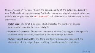 Resolving the (-215:Assertion failed) m.dims  = 2 Error in OpenCV DNN