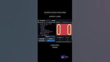 CSS BATTLE DAILY CHALLENGE AUGUST 4, 2025  #cssbattle #css #webdesign #webdevelopment #fypyoutube