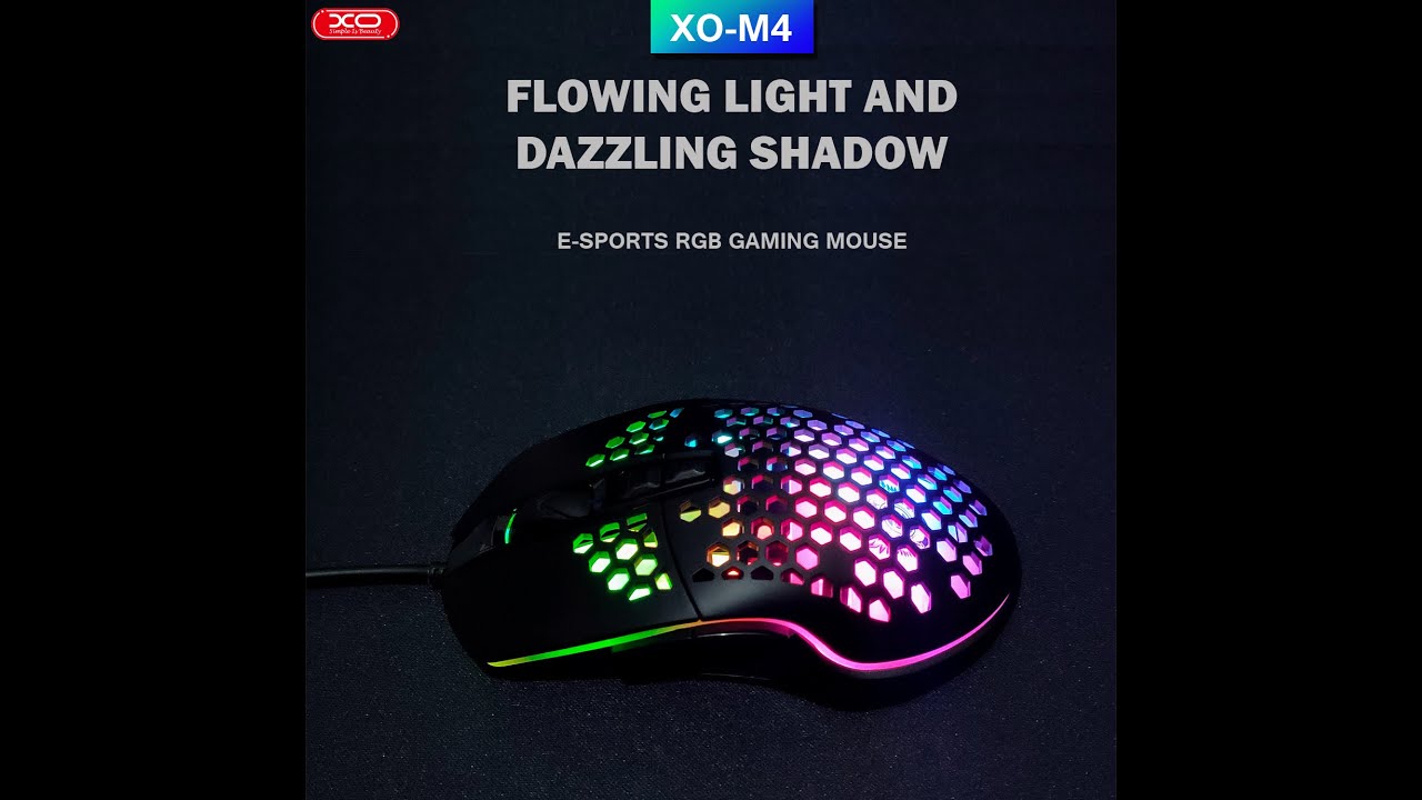 Xo M4 Honeycomb Rgb Light Breathing Gaming Mouse Unboxing Youtube