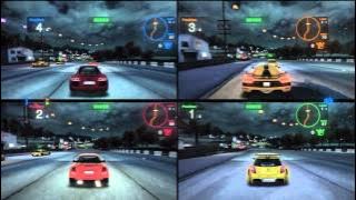 Blur- 4 players multiplayer splitscreen