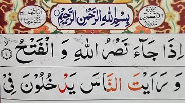 Surah An-Nasr (سورة النصر) (The Divine Help) – Chapter 110 | Amma Sipara Part 30  Maulana Azam Tariq