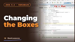 Java 5.2 - Changing the Boxes: Assignment, ++, -- and a Swap