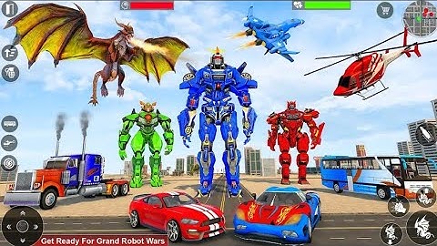 Dragon Robot Car Games 2023 Gameplay