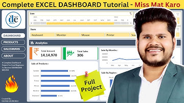 Complete Excel Dashboard Project for beginners | Dashboard in excel