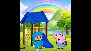 AYER UN NIÑO SE CAYÓ 🛝😹 #peppapig