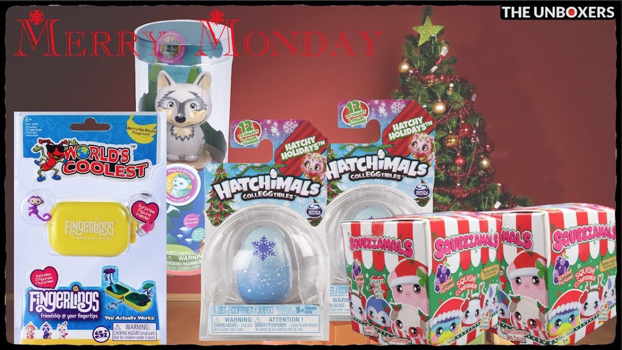 Merry Monday 2018 Unboxing the Holiday Themed Blind Bag Toys You Love