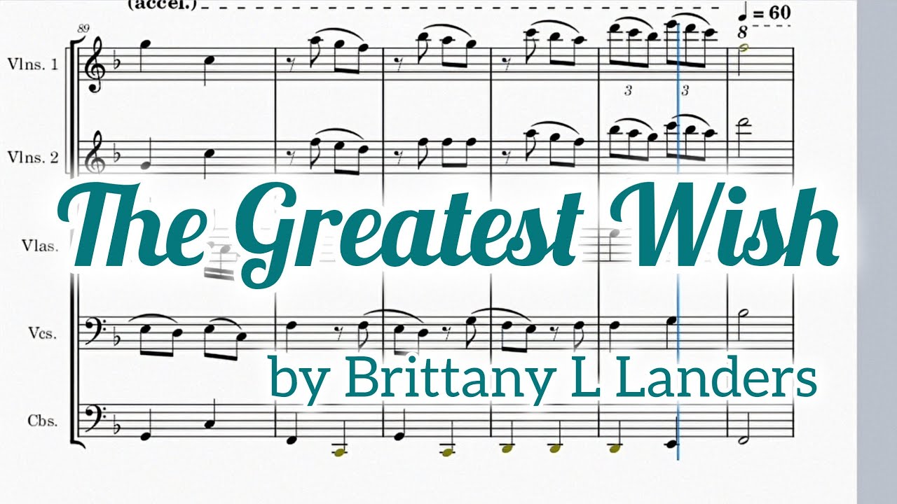 The Greatest Wish - original composition for STRINGS and HARP