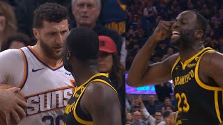 Draymond Green and Jusuf Nurkic get chippy and Draymond says \\