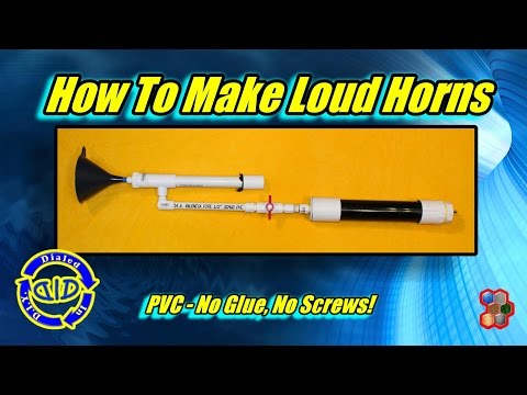 How To Make Loud Air Horns - PVC No Glue Or Screws - Amazing Results