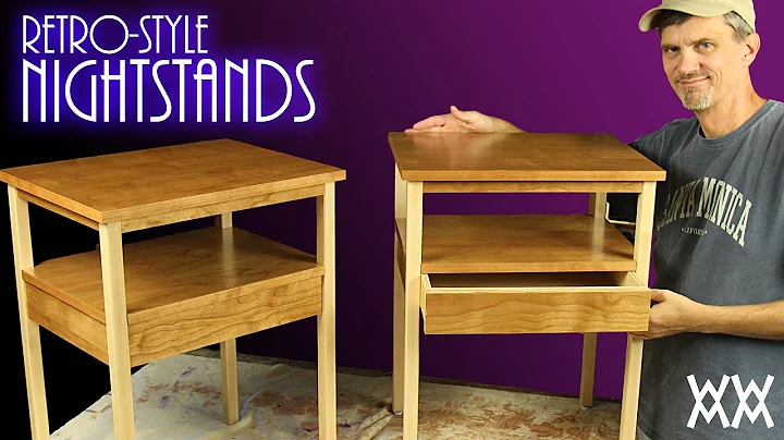 Make a pair of retro-style nightstands. Free plans.