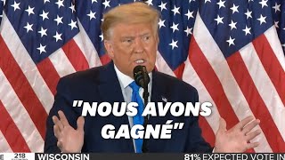 Donald Trump revendique sa victoire et accuse Joe Biden de fraude