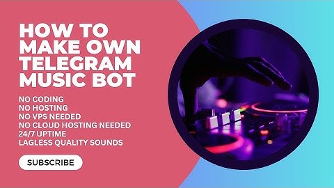 How To Make Own Telegram Music Bot For Free 🔥 || No Heroku || No VPS || No Cloud Hosting || @CdVai
