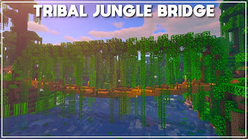 Minecraft: How to Build a Tribal Jungle Bridge [Tutorial] 2020