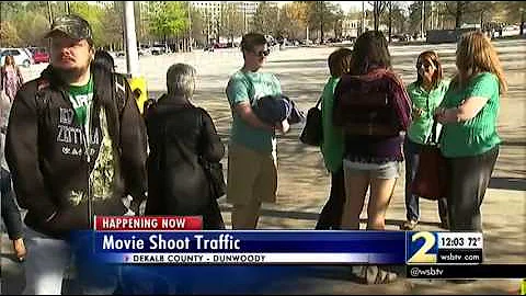 "Baby Driver" movie filming in Dunwoody