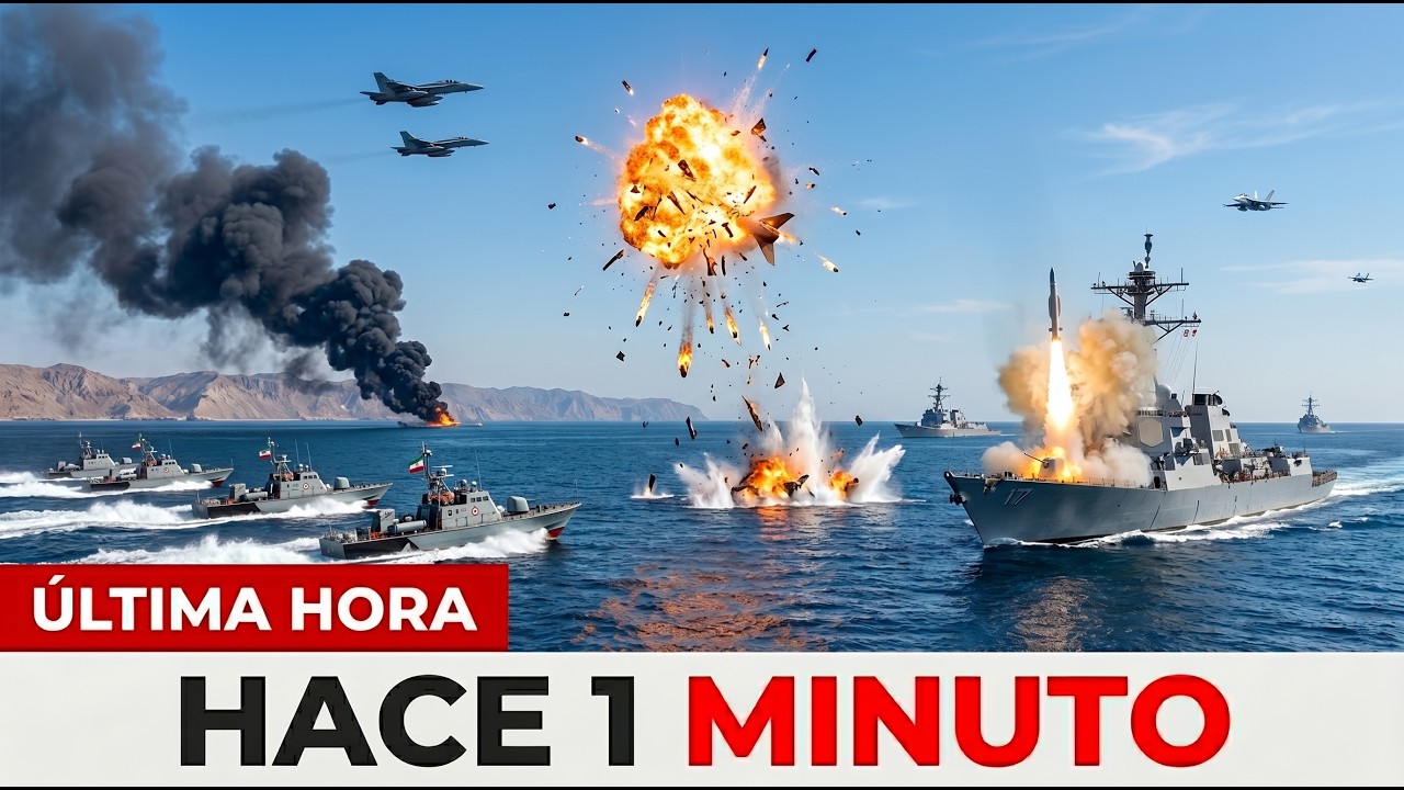 Lanzan un misil en el estrecho de Ormuz y la Marina de EE UU responde con fuerza