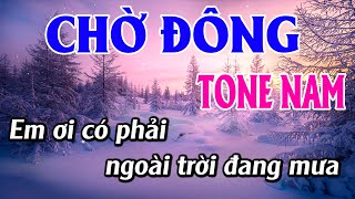 Chờ Đông Karaoke Tone Nam Karaoke Đăng Khôi - Beat Mới