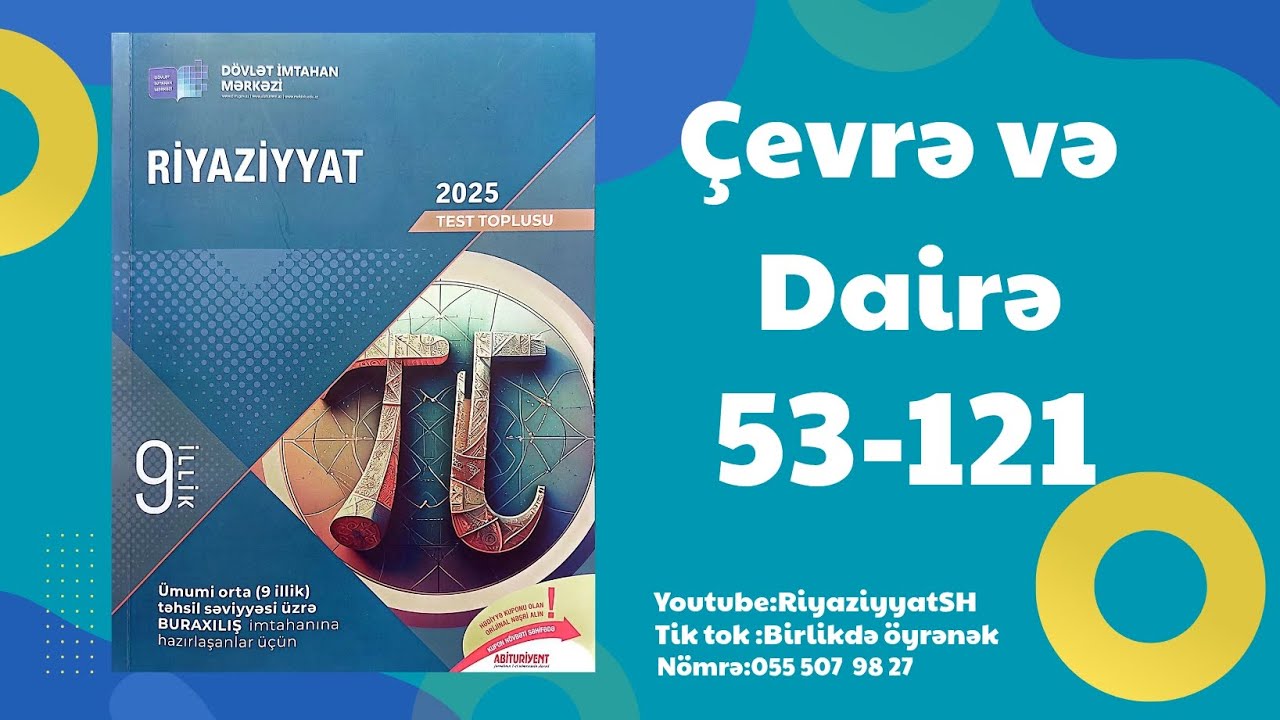Çevrə və dairə. 53-112🫠