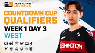 Overwatch League 2021 Season | Countdown Cup Qualifiers | Week 1 Day 3 — West