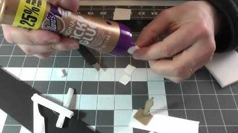 Foam board and furniture for scale stage models