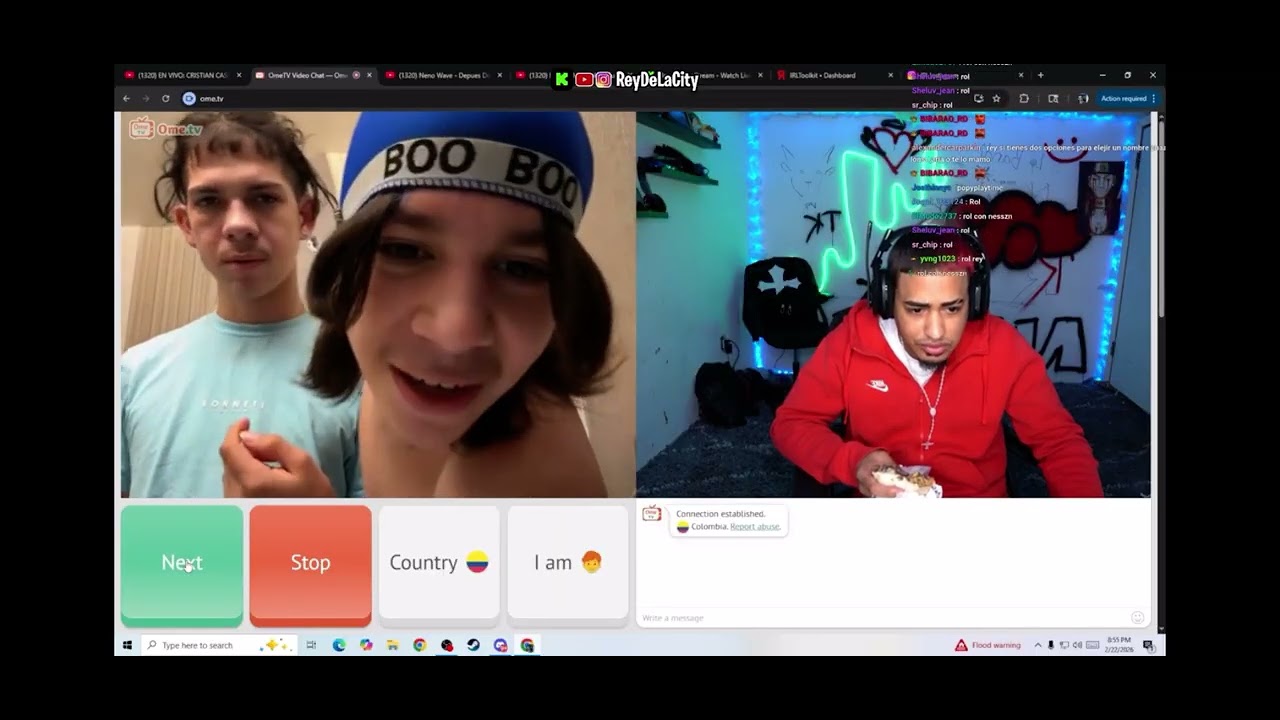 Reydelacity se encuentra con flacomc en ome