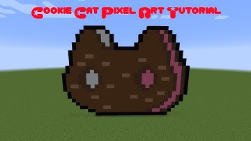 Minecraft: Pixel Art Tutorial Cookie Cat (Steven Universe)