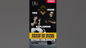 POW vs POS? #Crypto Pro Tries Explaining in 1 Minute to a Noob