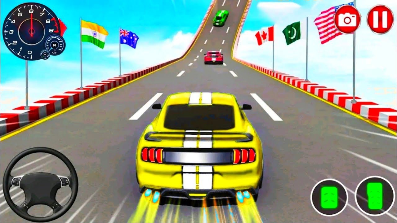 Muscle Car Stunt Games 🟡🚗 Gameplay 40 √- Best Car Stunt Games For Mobile - Flash Simulator