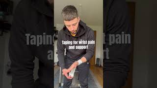 Taping for wrist pain and support