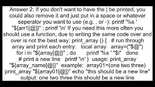 BASH printf array with field separator and newline on last entry