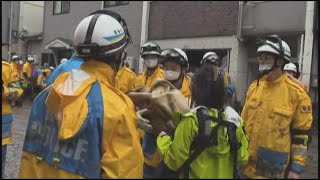 警視庁、母娘を無事救出 熱海土石流、バス天井伝い