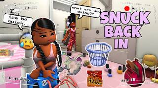 SNEAKING into my grandmas house for CLOTHES to start my RV life.. | Bloxburg Roleplay