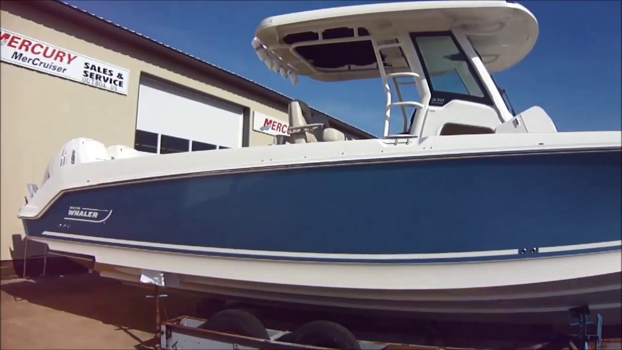 2017 Boston Whaler 330 Outrage, New Center Console for Sale on Lake Erie Clemons Boats YouTube