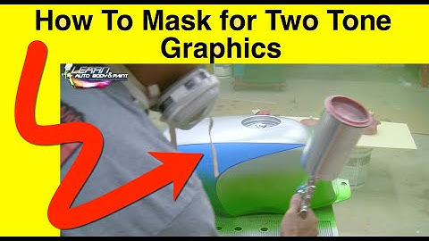 How to Mask for Two Tone Graphics - Two Tone Paint Job