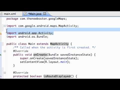 Android Application Development Tutorial   131   Displaying the MapView   YouTube