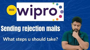 Wipro Sending Rejection Mails | Know Why | Next Steps #wipro