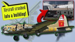 Vintage WWII Boeing B-17G Flying Fortress crashes landing at Bradley