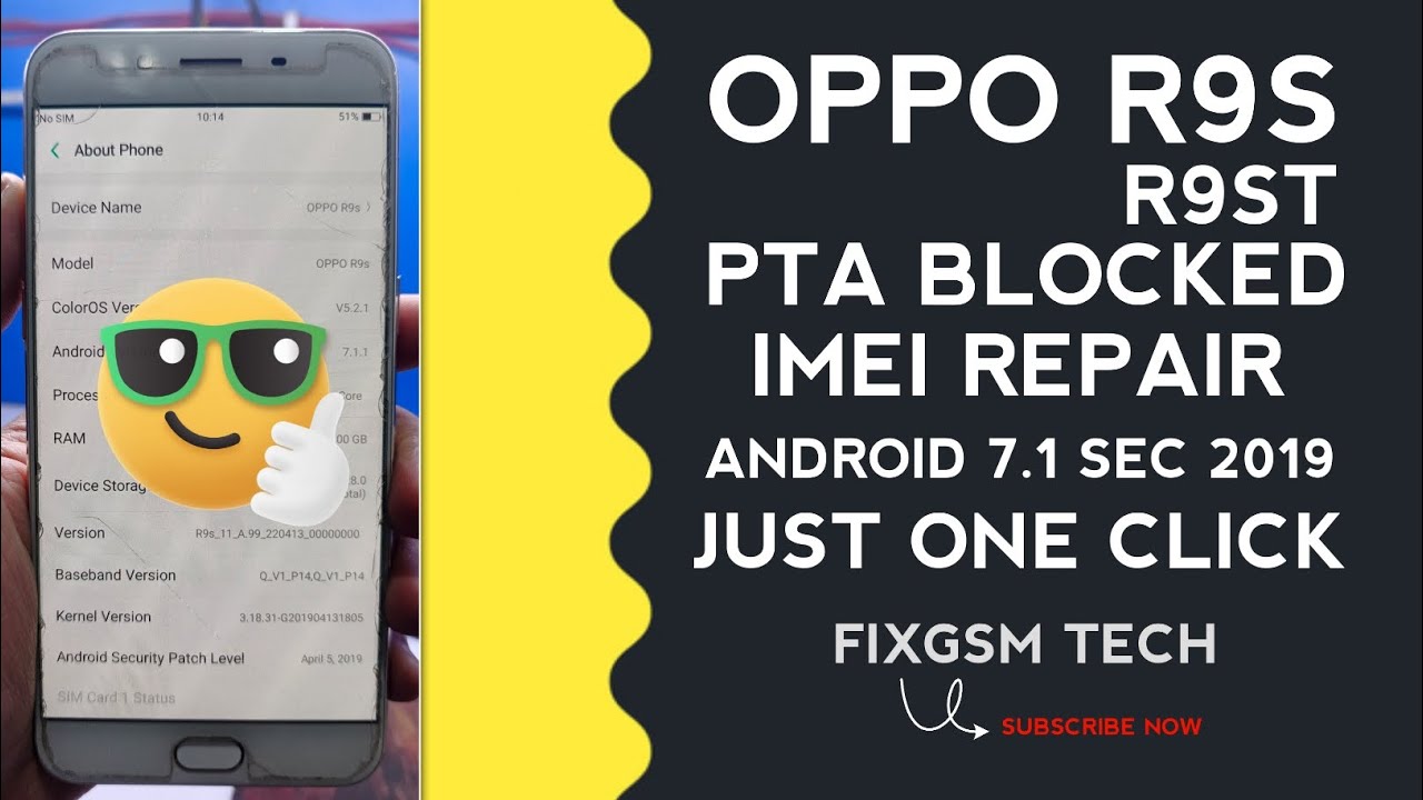 Oppo R9S-R9ST PTA Blocked Repair Imei ✔️ New Method 🔥 
