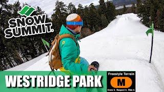 Snowboarding at Snow Summit(Big Bear), CA - Westridge Park Run