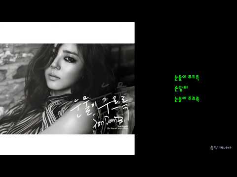 손담비 - 눈물이 주르륵