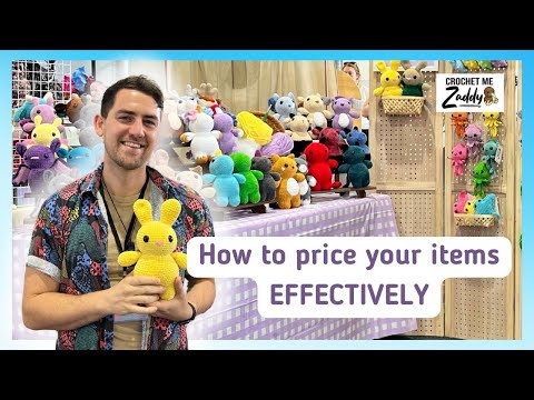 How to price your products/plushies effectively | Market prep with Crochet me Zaddy