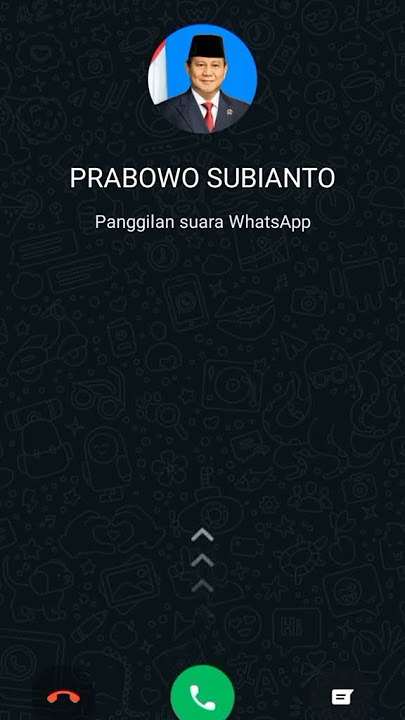Di telepon pak Prabowo