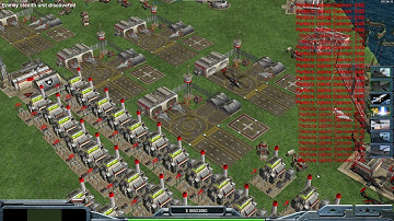 USA Laser - Command & Conquer Generals Zero Hour - 1 vs 7 HARD Gameplay