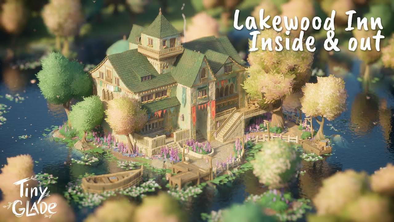 Making the dreamy Lakewood Inn inside and out | TINY GLADE 🐑 | Speed Build