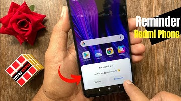 How To Set Reminder in Redmi Note 9 Pro | Notes Reminder Alarm