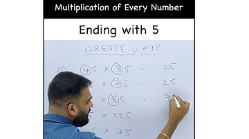 Multiplication Trick | Any Number ending with 5 in 5 secs | Crisna Chaitanya Reddy | CREATE U APP
