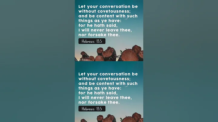 Hebrews 13:5 – God Will Never Leave You 🙏 | Bible Verse of the Day