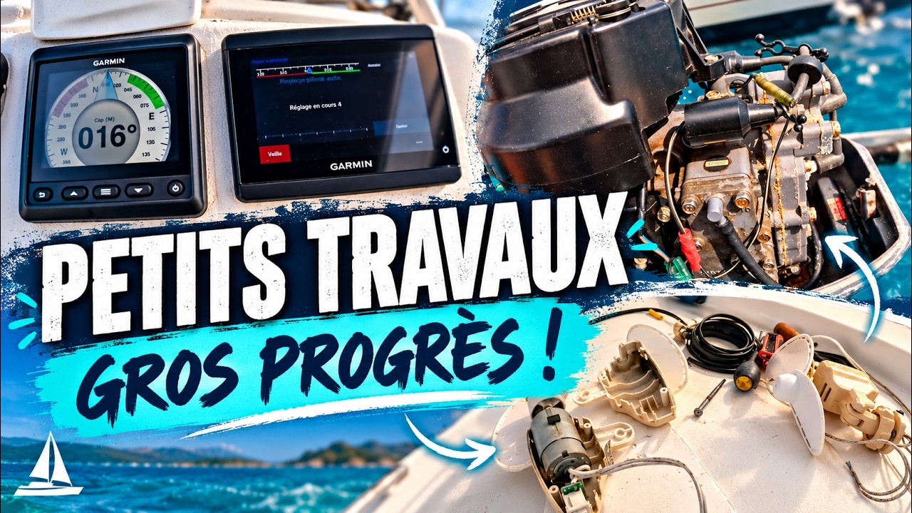 ⁣On avance PARTOUT sur le catamaran ! Une journée de travaux à bord - EP 96 - Catamaran Salinas