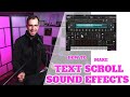 How To Create Text Scroll Sound Effects How To Create Text Scroll Sound Effects