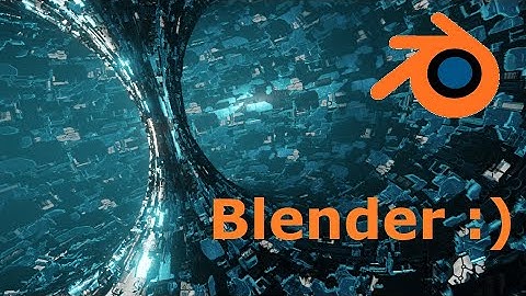 Creating a sci-fi ring core in Blender (2x speed)